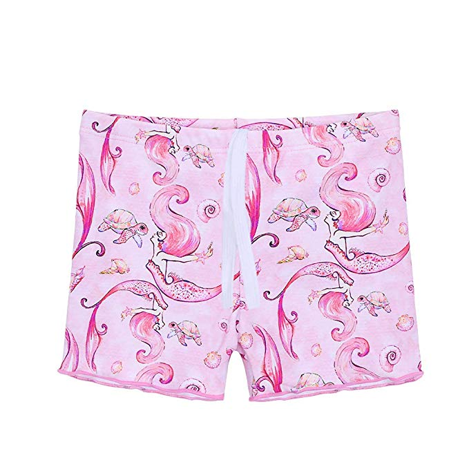 Traje de baño de dos piezas para niñas con estampado de sirena Upf 50+ UV 3-10y Ropa para niños
