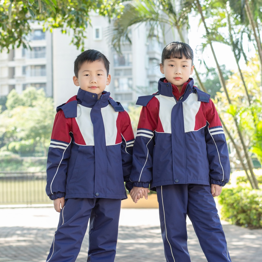 Ropa escolar duradera y de fácil cuidado de marca propia para niñas, uniforme para guardería