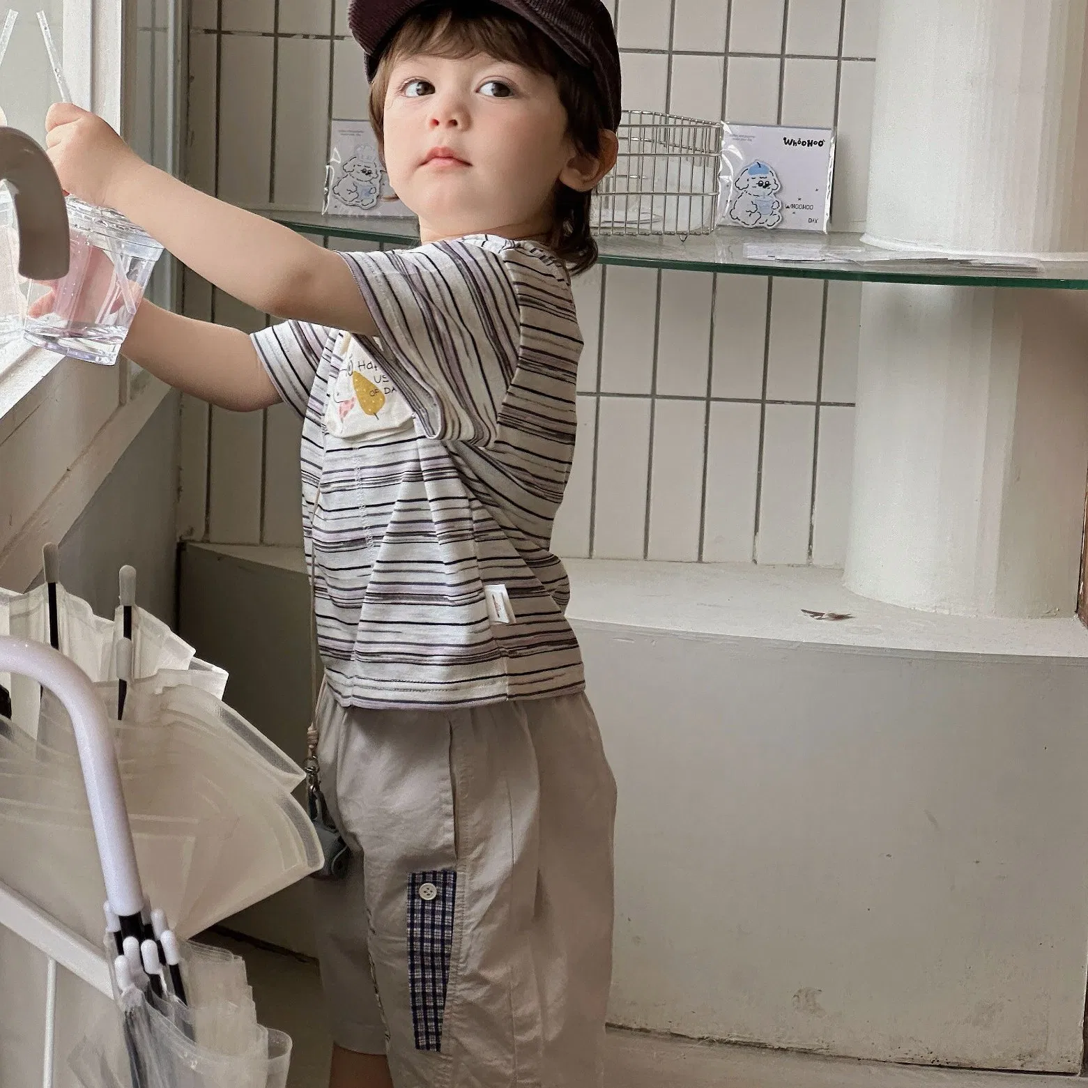 Ropa para niños con conjunto de manga corta para bebés