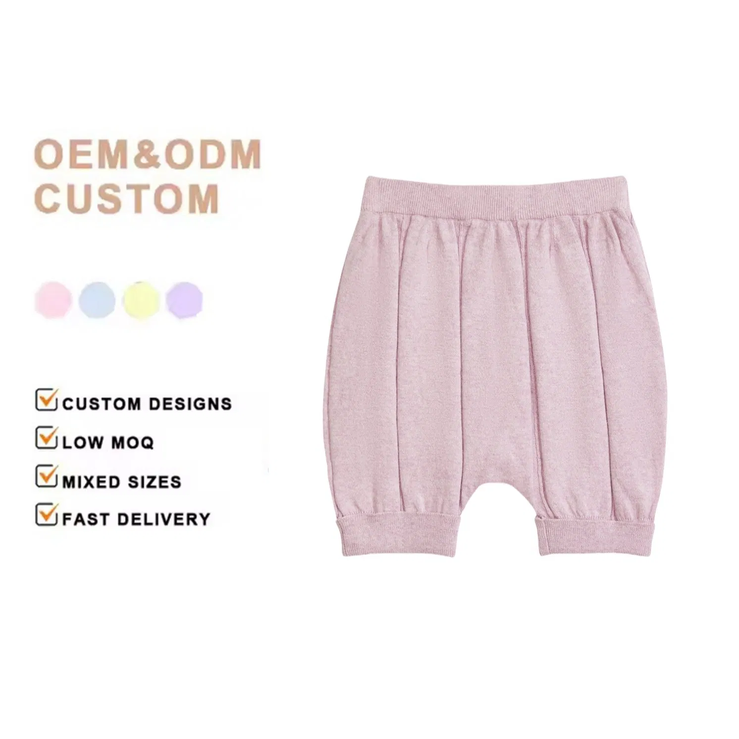 Niños y Niñas Pantalones de Cachemira de Punto Suéter Cortos de Cachemira Ropa Infantil