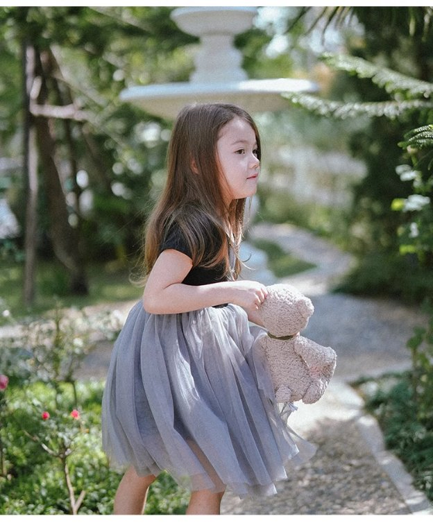 Ropa de vestido para niños de alta calidad de fábrica, malla con tejido de punto para bebés