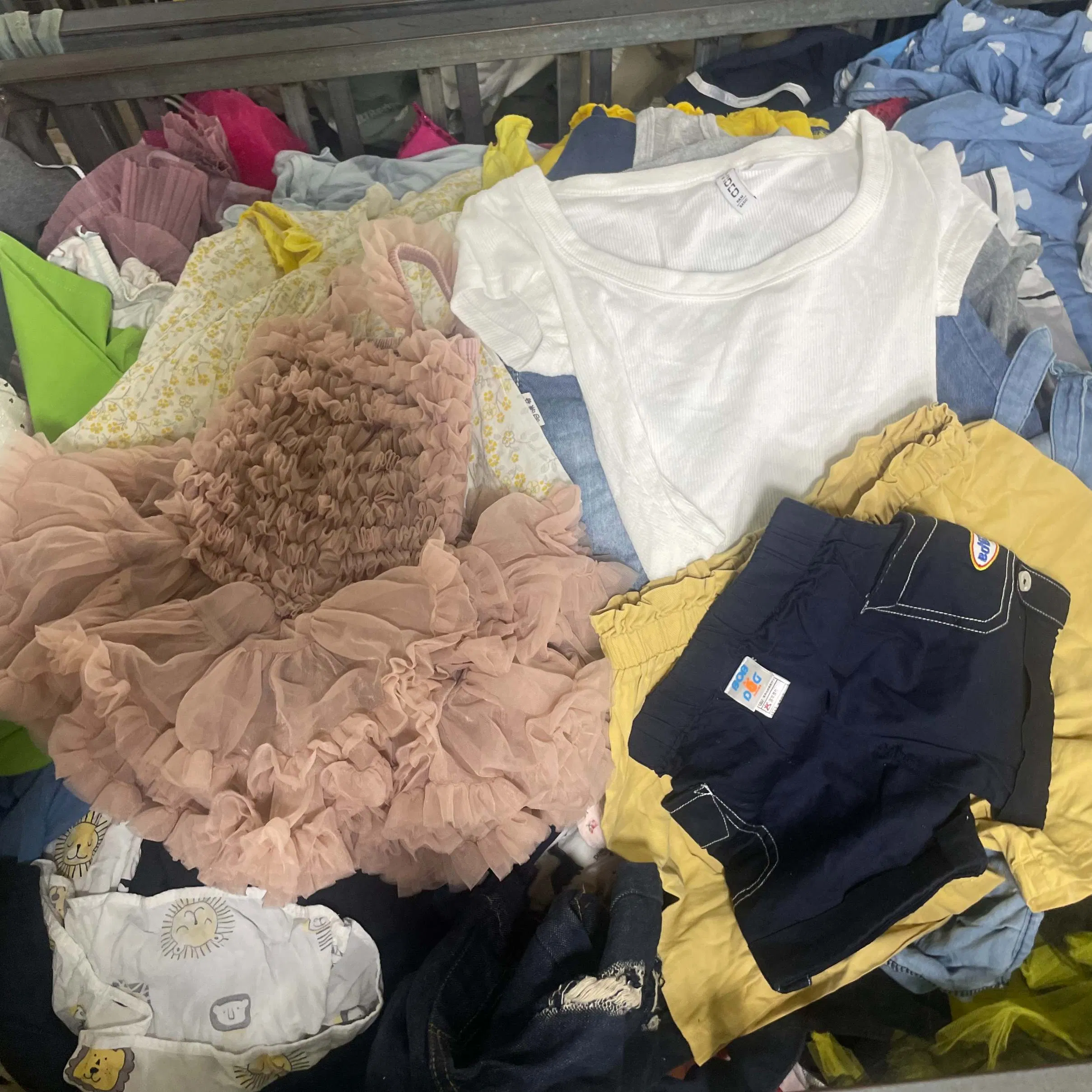Ropa de verano para niños, fardos de ropa usada, ropa de segunda mano para bebés
