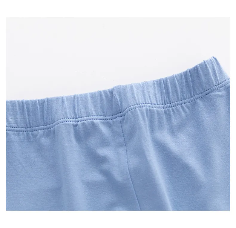Ropa de bebé de bambú al por mayor, pijamas infantiles con patrón personalizado (parte superior + pantalones)