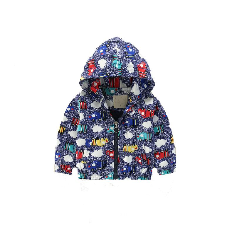 Chaquetas con capucha impresas de dibujos animados para niños; abrigo para niñas, abrigo para niños, chaqueta para bebés, chaqueta cortaviento para niños