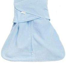 Saco de dormir para niños pequeños 100% Saco de algodón, prendas de swaddle para bebés y niños en azul