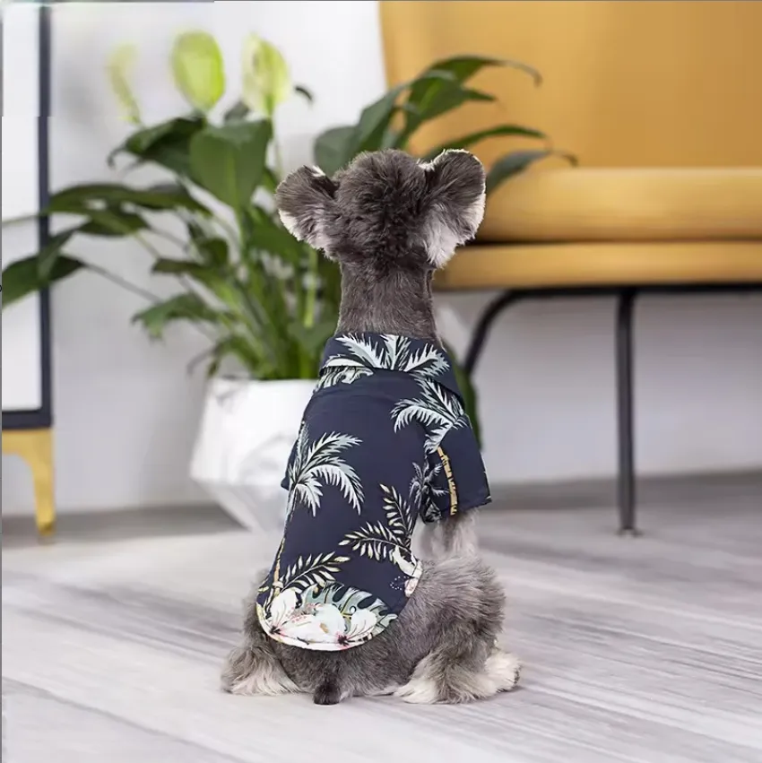 Dueño y Mascota Atuendo Playero Casual para Mascotas Camiseta Hombre Perro Padre Hijo Ropa Xs-8XL Ropa para Cachorro Perro Grande