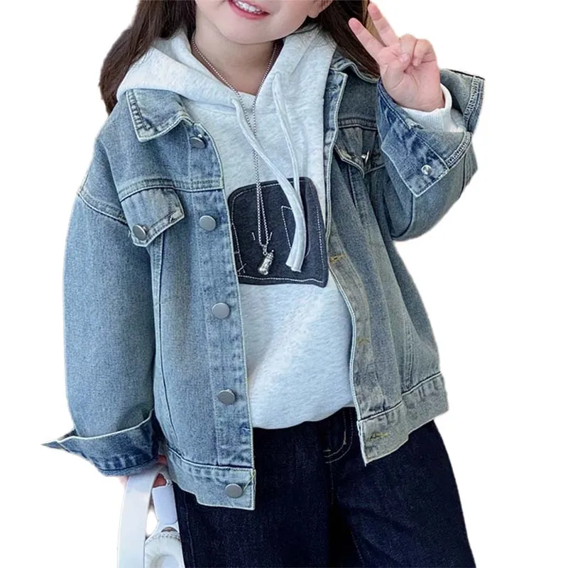 Chaqueta vaquera de moda infantil