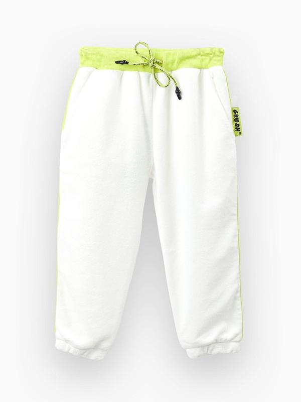 100% Tela de punto de algodón Terry color blanco ropa para niños ropa infantil