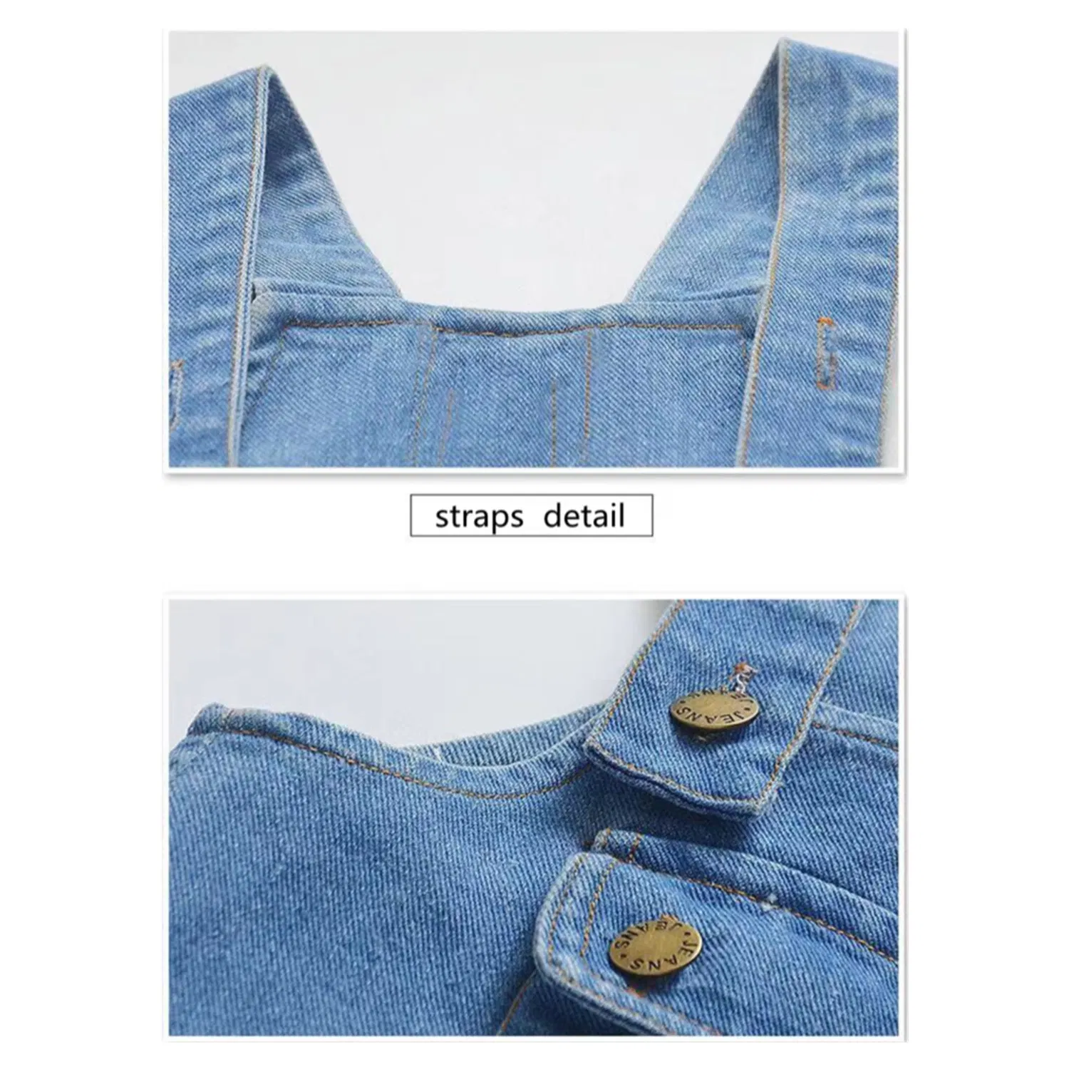 Pantalones de mezclilla con tirantes para niños, ropa infantil, vestimenta para niños