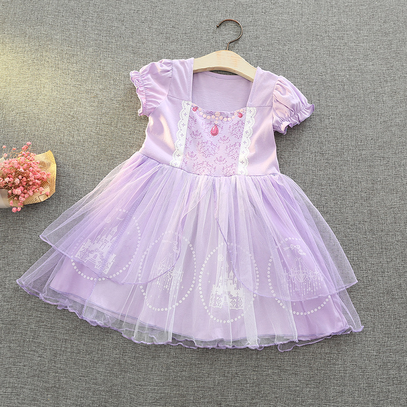 Vestido de Bautizo de Encaje para Niñas Princesa, Ropa Formal para Fiestas para Bebés y Niñas Pequeñas
