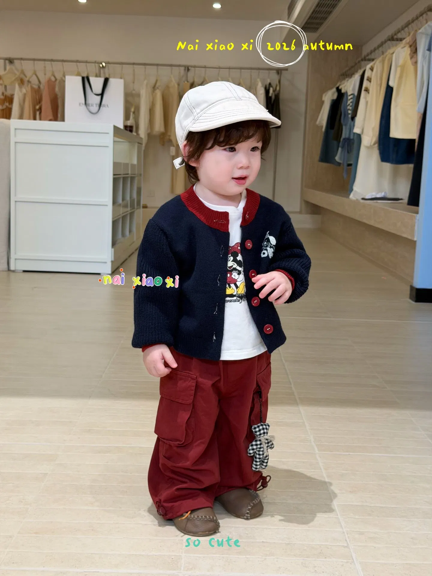 Ropa de otoño para niños con abrigo
