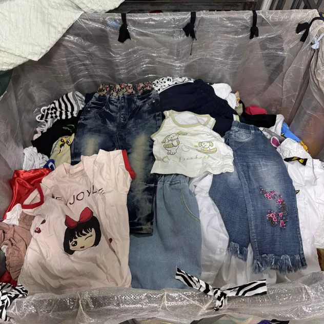 Ropa de verano para niños, fardos de ropa usada, ropa de segunda mano para bebés