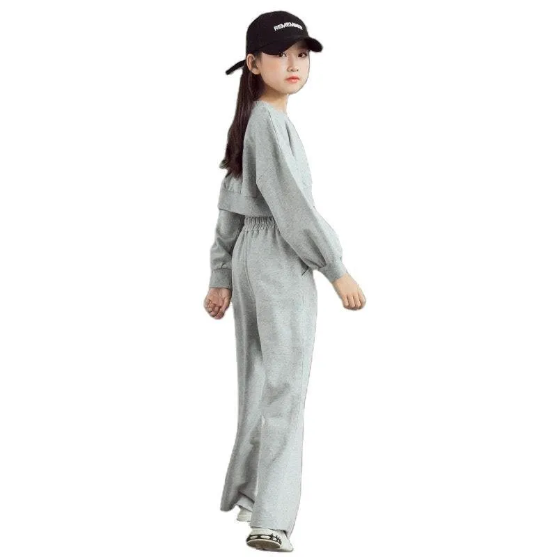 Ropa de Niños Conjunto Casual de Camiseta y Pantalones Traje para Niñas Adolescentes Esg16881