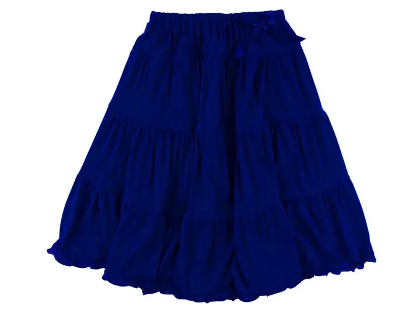Falda larga de capas cómoda de bambú ecológico sostenible para niña