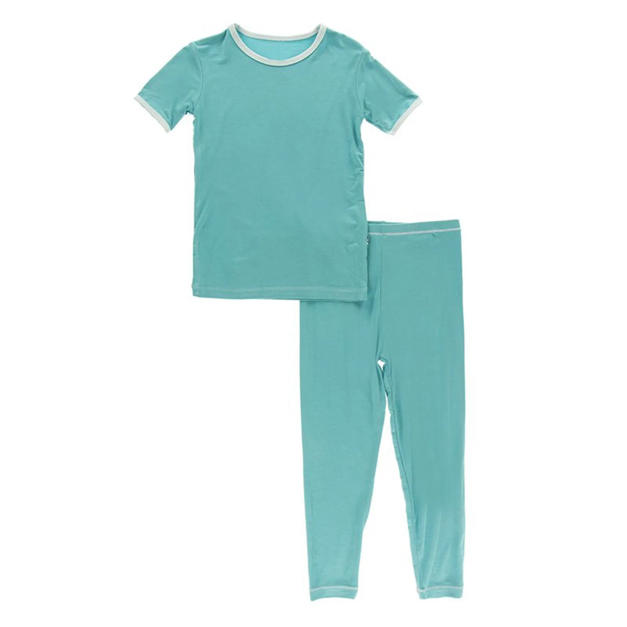 Conjunto de Pijamas de Manga Corta Esencial 2PCS Ropa de Dormir de Bambú para Niños