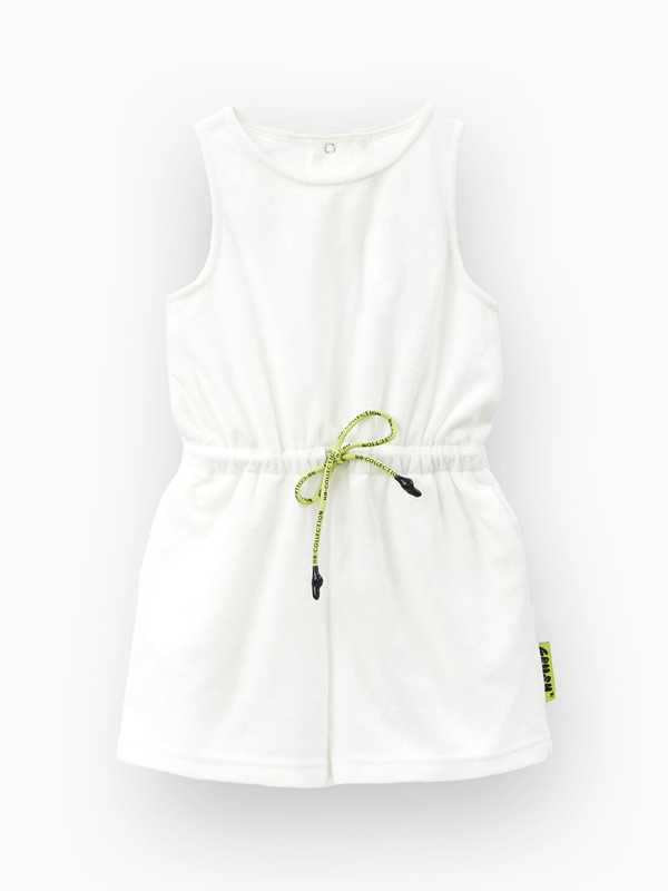 100% Tela de punto de algodón Terry color blanco ropa para niños ropa infantil