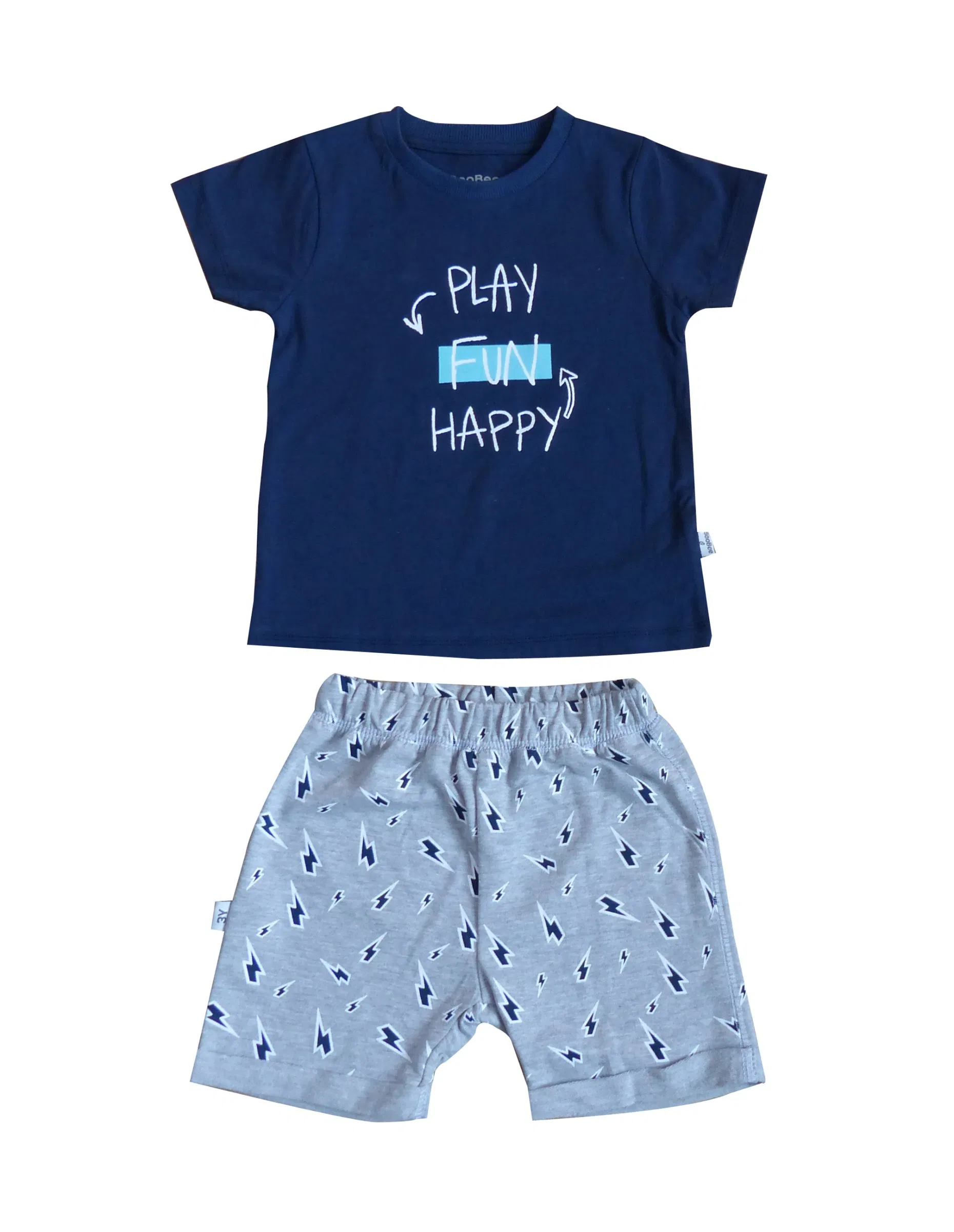 Ropa de jardín de infantes de algodón 100% con estilo para niños pequeños