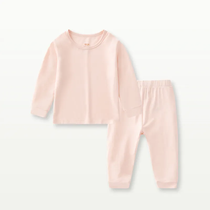 Ropa de bebé de bambú al por mayor, pijamas infantiles con patrón personalizado (parte superior + pantalones)