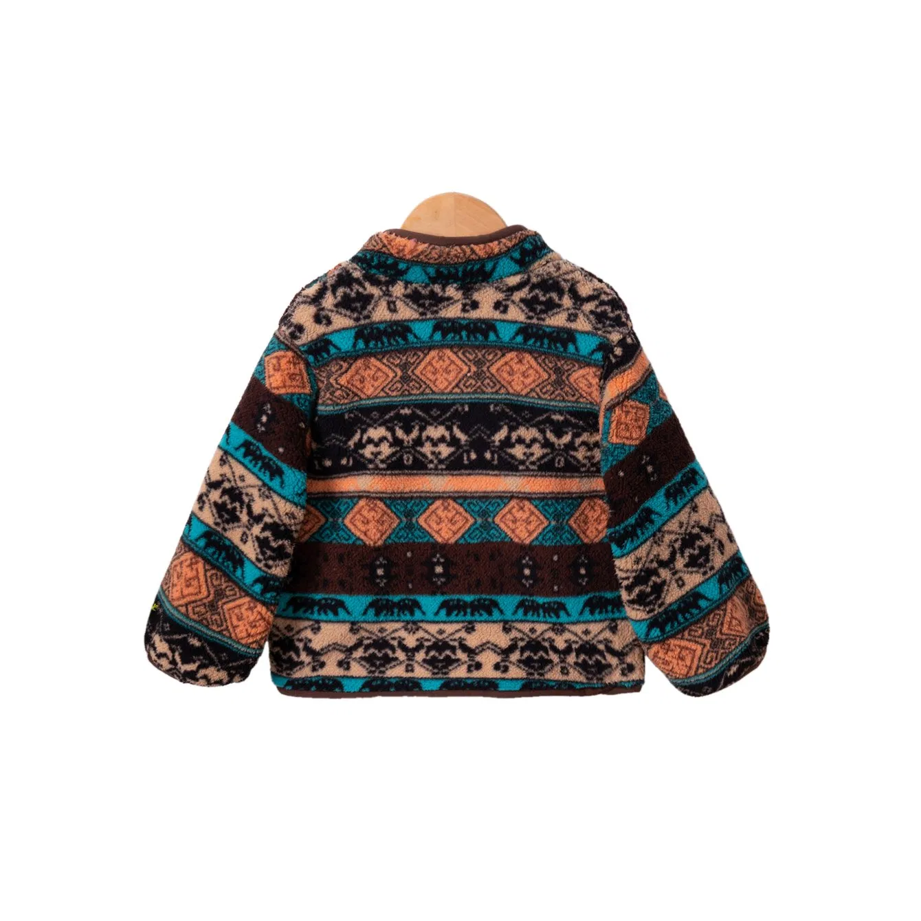 Nuevo Cárdigan Unisex de Forro Polar para Niños - Prenda Exterior de Estilo Étnico