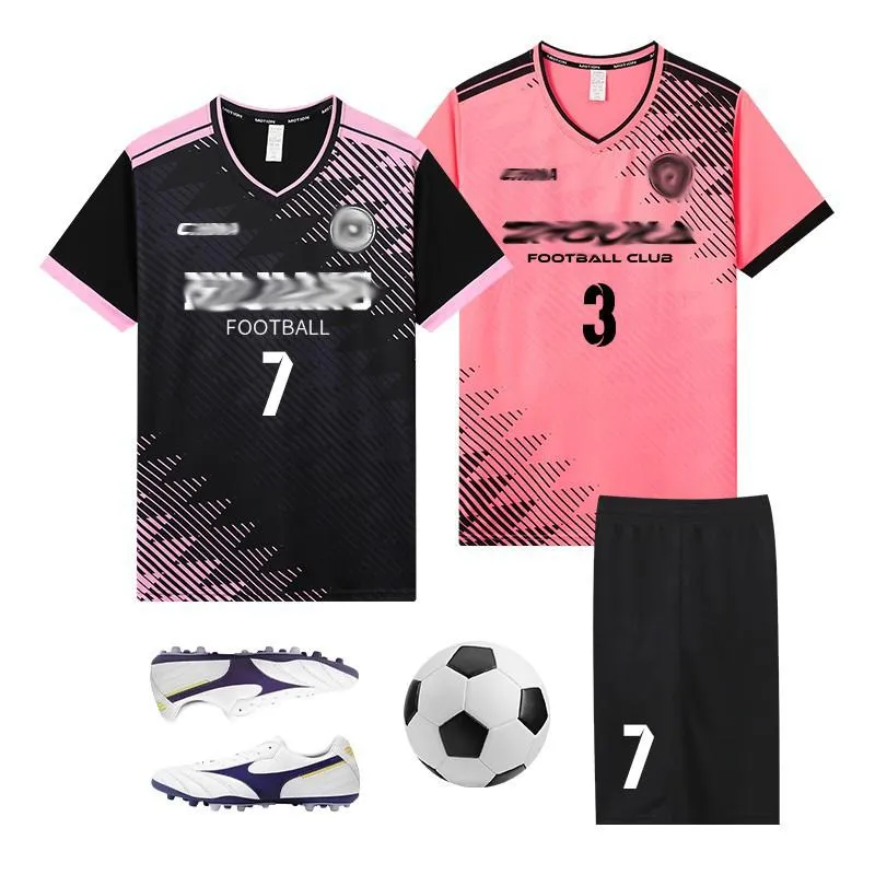 Conjunto de fútbol al por mayor para hombres, uniforme de entrenamiento para equipos, personalizado para adultos y niños, camiseta deportiva de secado rápido