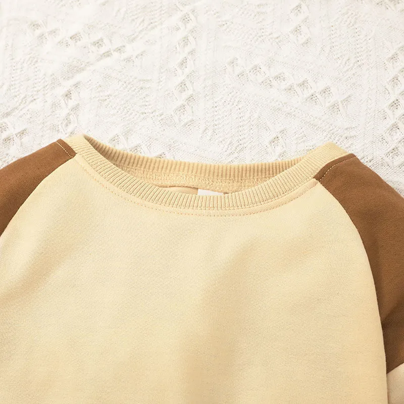 Nuevo conjunto de suéteres para niños y niñas, ropa de algodón para bebés, conjunto de ropa casual para niños en otoño e invierno
