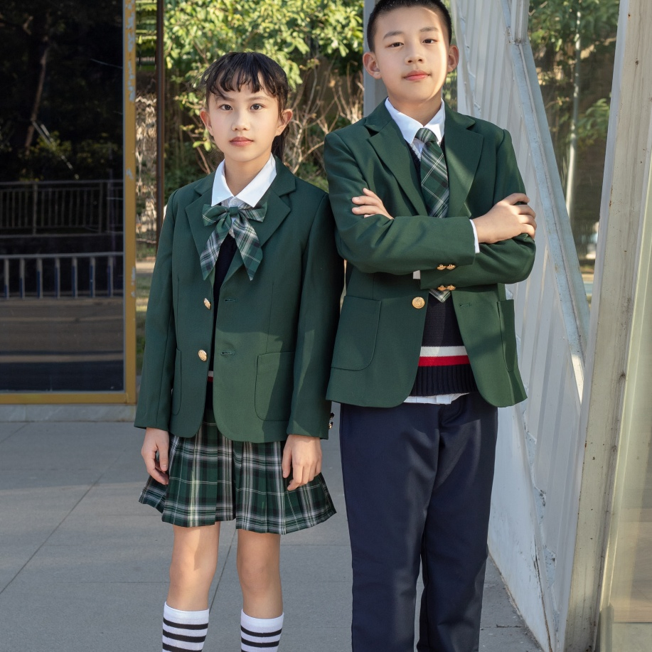 Nueva moda hipoalergénica elegante uniforme escolar de primavera para secundaria