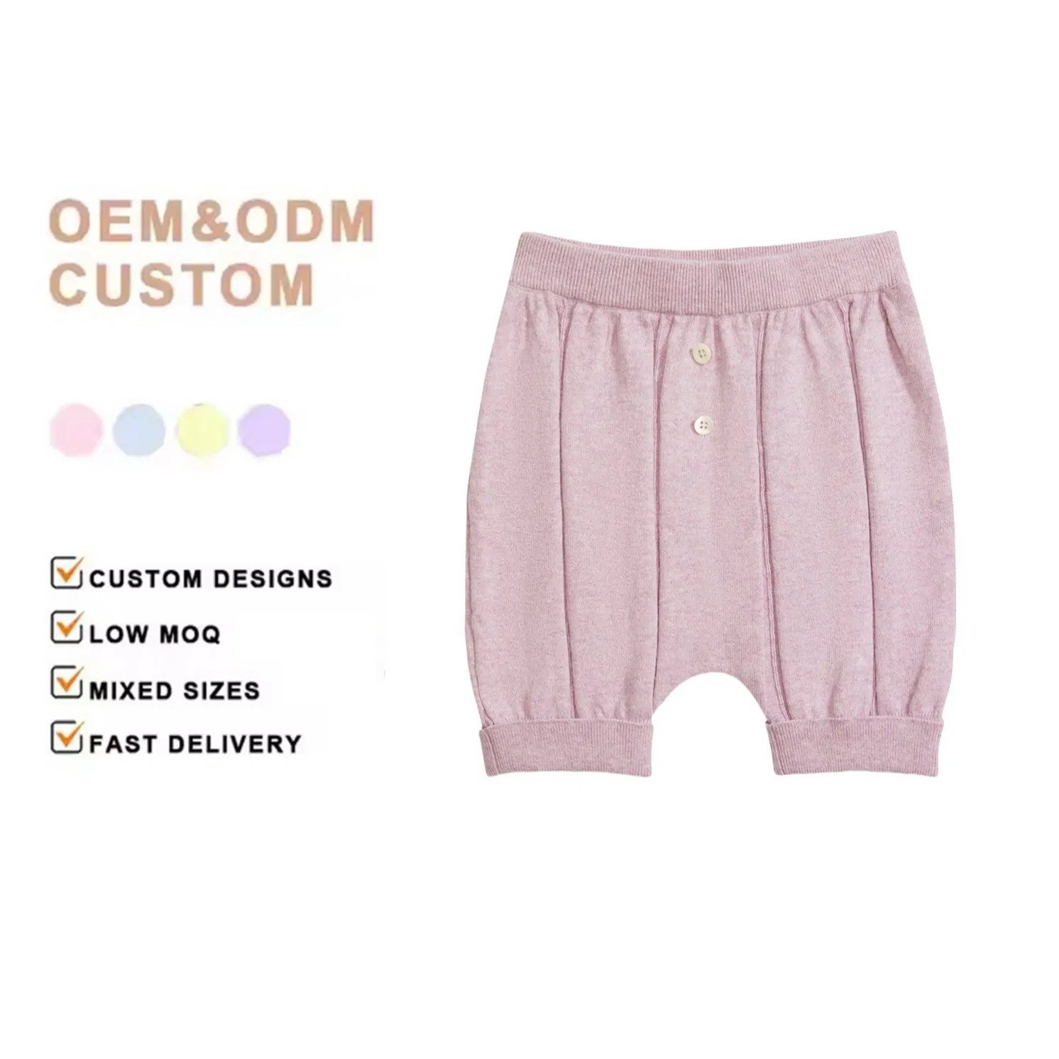 Niños y Niñas Pantalones de Cachemira de Punto Suéter Cortos de Cachemira Ropa Infantil
