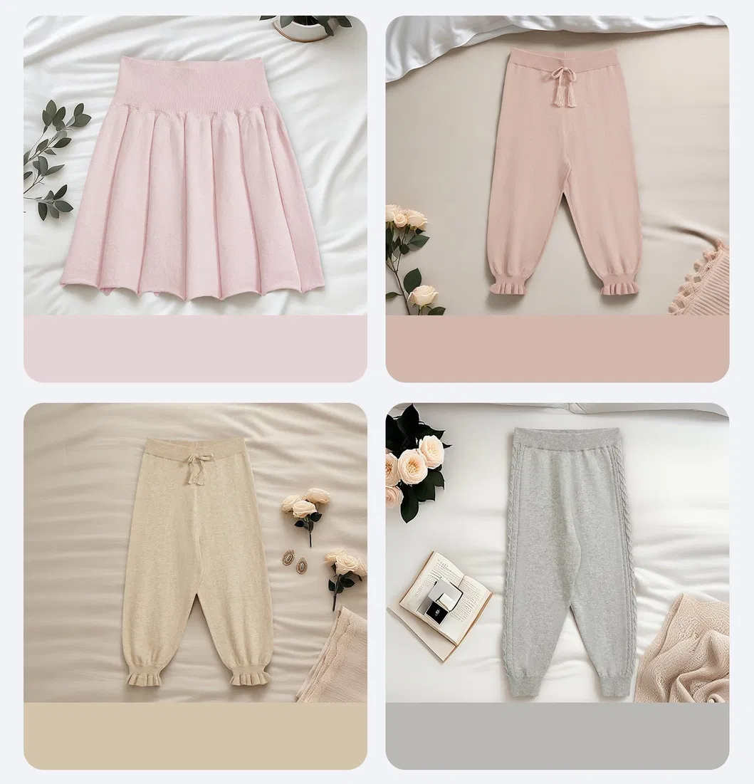 Pantalón de punto de cachemira para niños