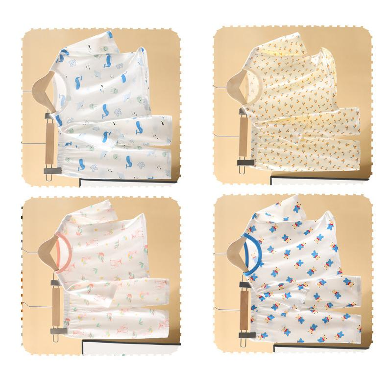Ropa infantil ligera de verano hecha a medida en algodón 100% de clase A en varios colores para recién nacidos