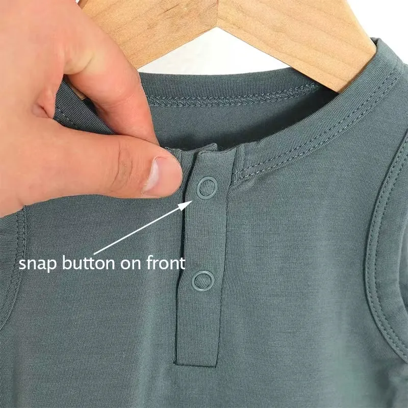 Ropa de bebé personalizada con logo, mono de bebé de manga corta, ropa de verano para infantes
