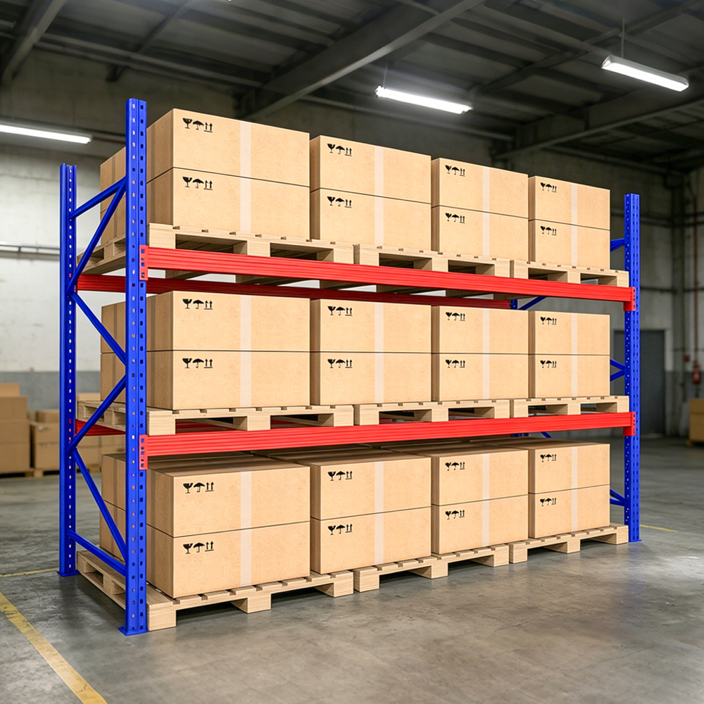 Heavy Duty Pallet Racking with CE Certification 1000-5000KG Load Industrial Rack
