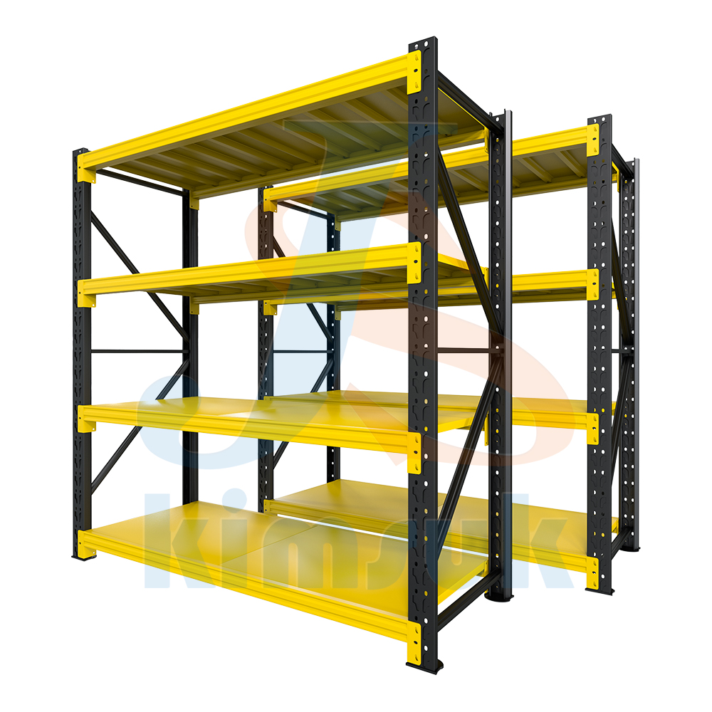 2000*600*2000mm Longspan Display Steel Shelving Medium Duty Stacking Racks & Shelves for Garage Storage