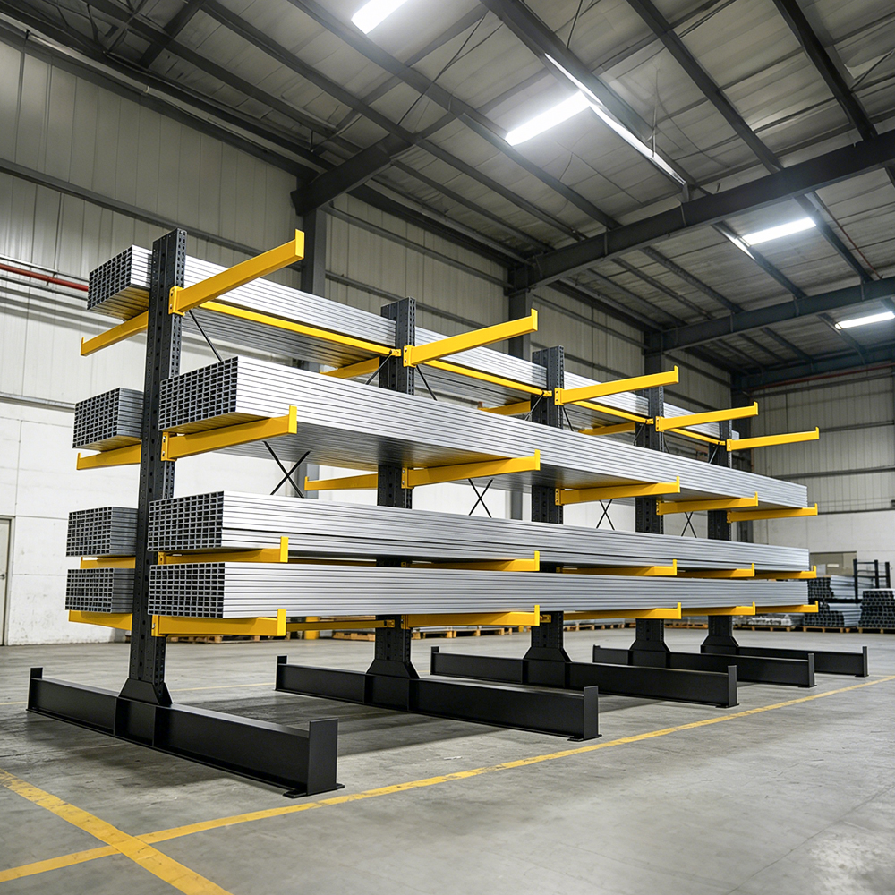 Factory Direct Cantilever Steel Shelving Single Side Cantilever Rack For Workshop Pipe Timber Long Profile Storage Equipment