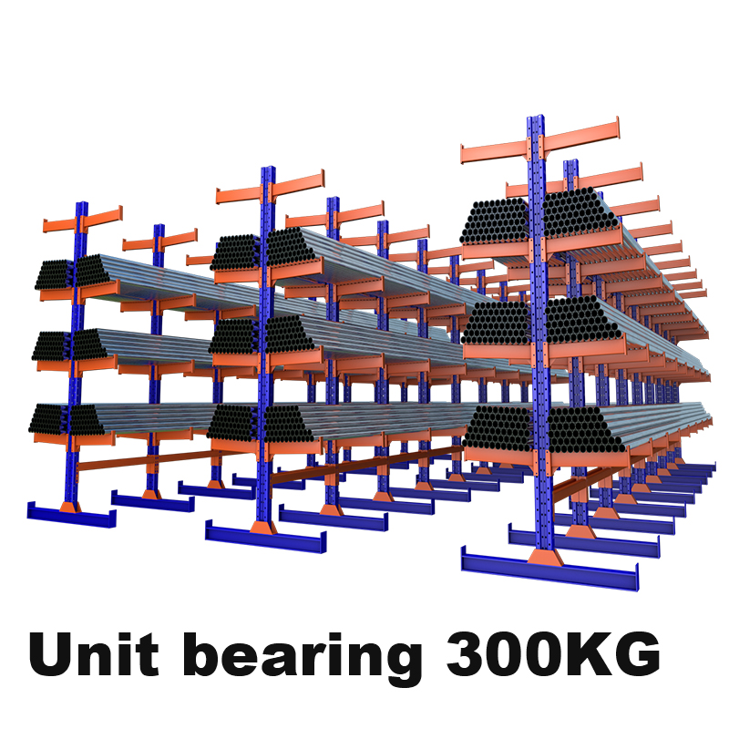 Industrial Storage Material Warehouse Cantilever Shelf Sheet Metal Timber Storage Rack Cantilever Shelf