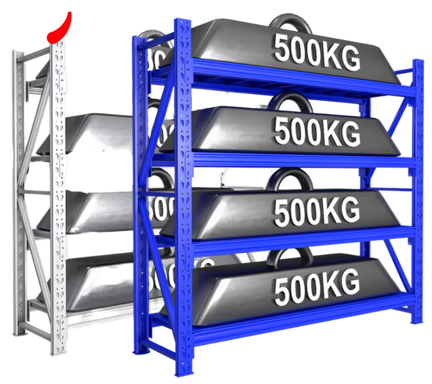 Factory Price 200kg-500kg Stacking Racks & Shelves Adjustable Steel Warehouse Storage Rack and Shelving Units 5 Layer