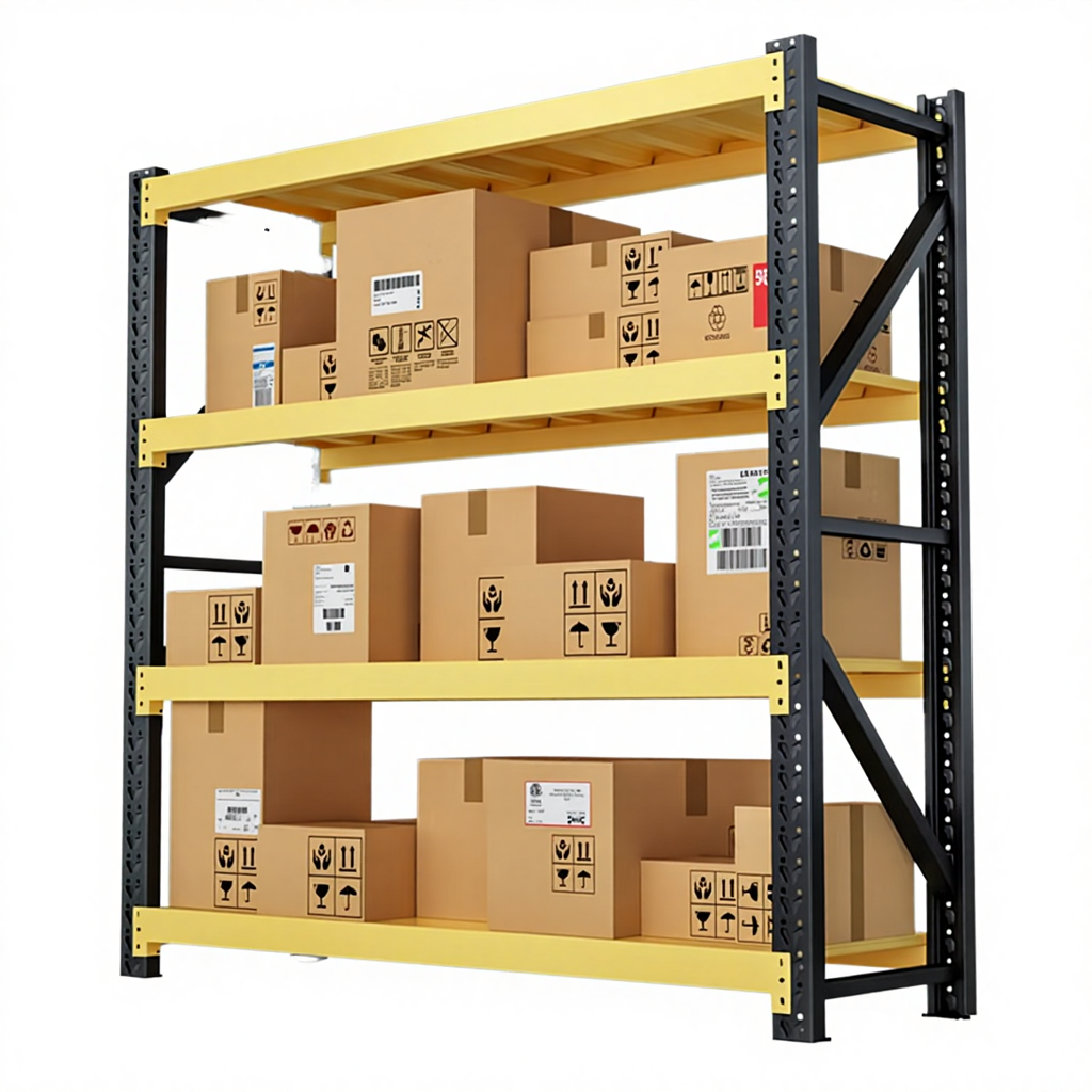 Heavy Duty Steel Storage Racks with Corrosion Protection Adjustable Metal Shelving for Garage and Warehouse Pallet Racking