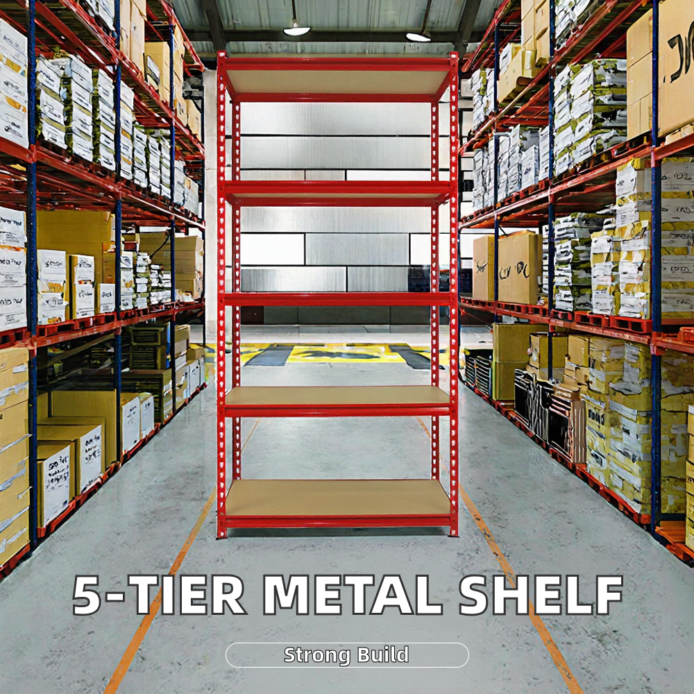 Heavy-Duty Metal Garage Storage Shelving Unit 5-Tier Shelves for Home Use for Shed Organization