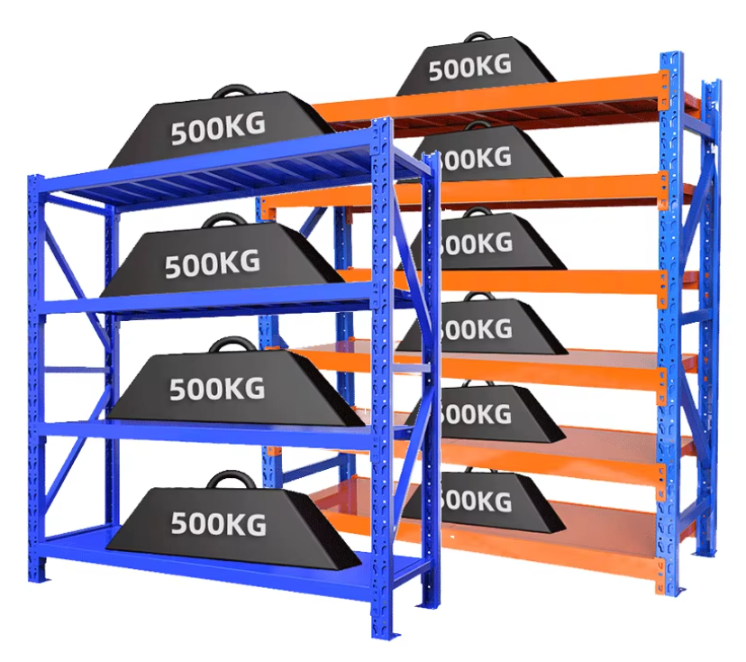 Factory Price 200kg-500kg Stacking Racks & Shelves Adjustable Steel Warehouse Storage Rack and Shelving Units 5 Layer