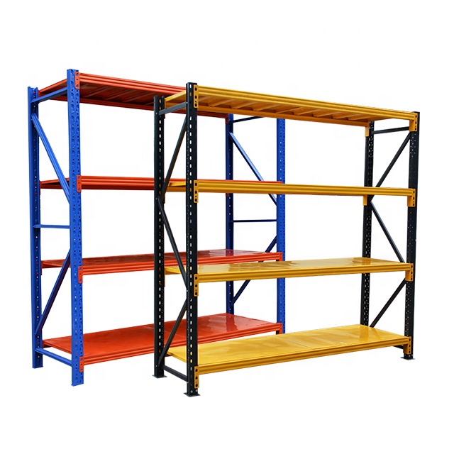 Warehouse Shelving Adjustable Industrial Storage Rack of 200/300/500kg Boltless / Rivet Shelving Steel 200-800kg / Per Layer