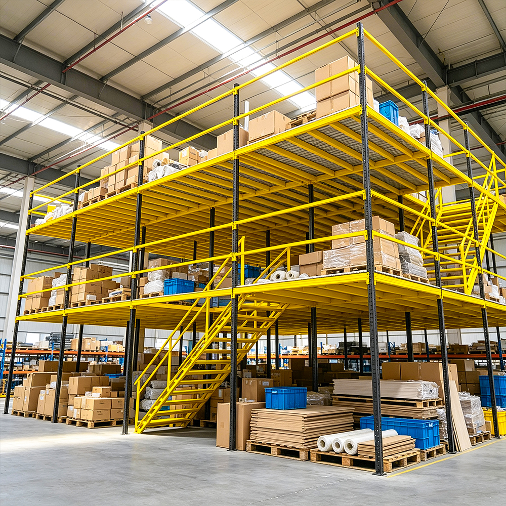 Reusable Detachable Steel Mezzanine Platform Warehouse Attic Racking For Rent Factory