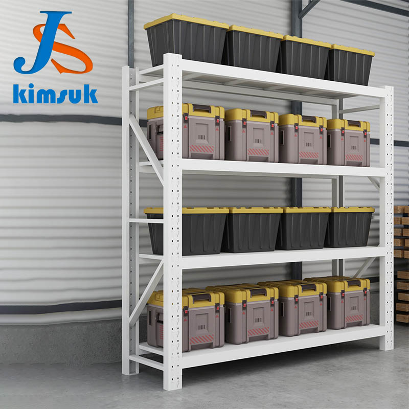 Kimsuk Manufacturer 4 Layers Boltless Storage Shelves Heavy Duty Shelving