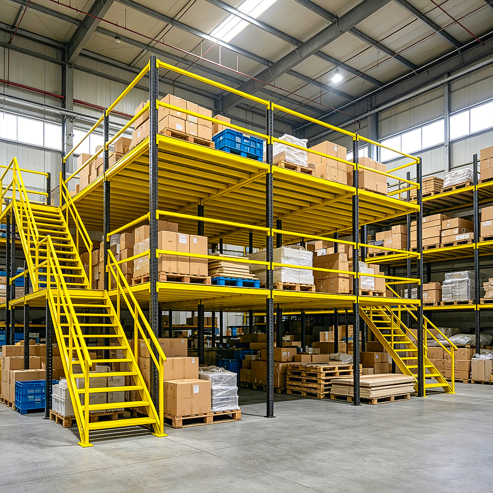 Factory Price Steel Structure Mezzanine Floor Racking Warehouse Attic Storage Platform