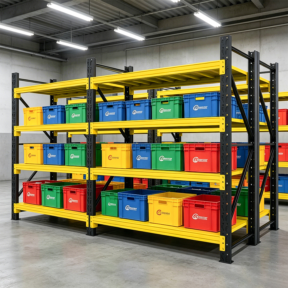 Retail Display Rack with Heavy Duty Metal Shelving 100-500kg Capacity Adjustable Steel Storage Rack for Clothing and Shoes Store