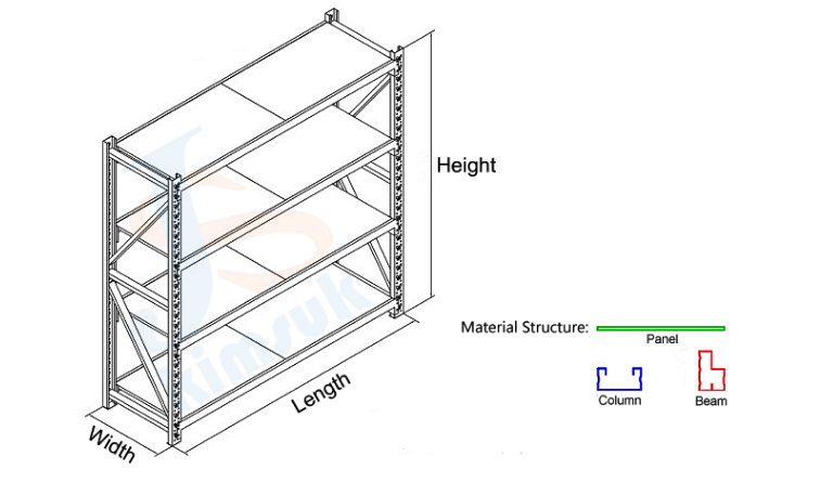 Heavy duty rack schematic