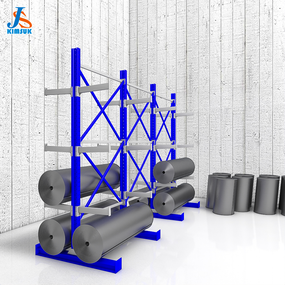 Roll Out Cantilever Rack Cantilevered Warehouse Racks Heavy Duty Boltless Warehouse Storage Shelf Steel Rack