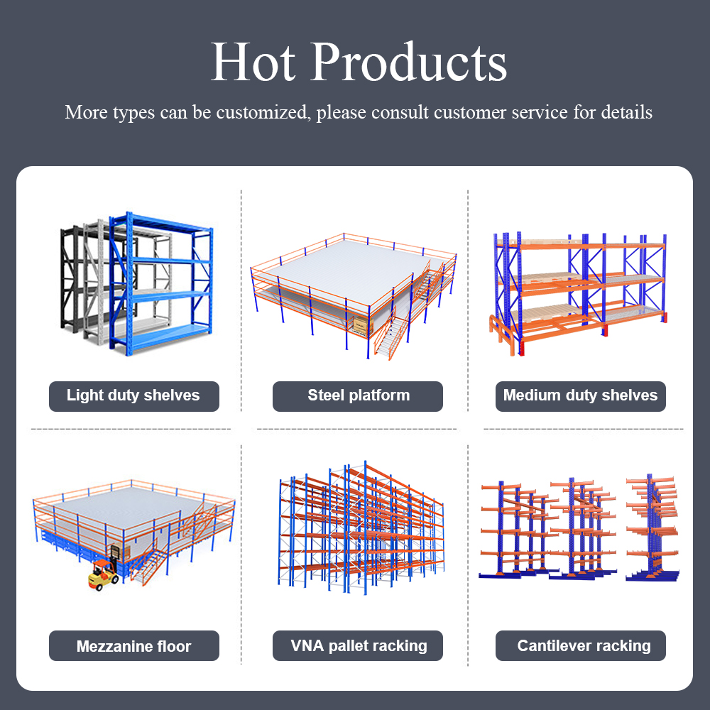 Steel Lumber Racks Cantilevered Heavy Duty Clothing Racks for Hanging Clothes Warehouse Broom Storage Rack