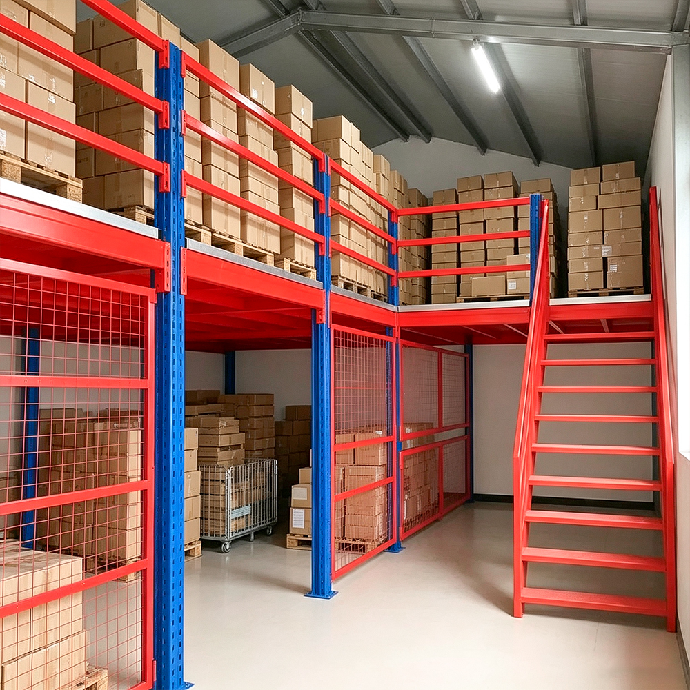 Warehouse Manual Access Mezzanine Loft Rack Industrial Steel Structure Storage Platform