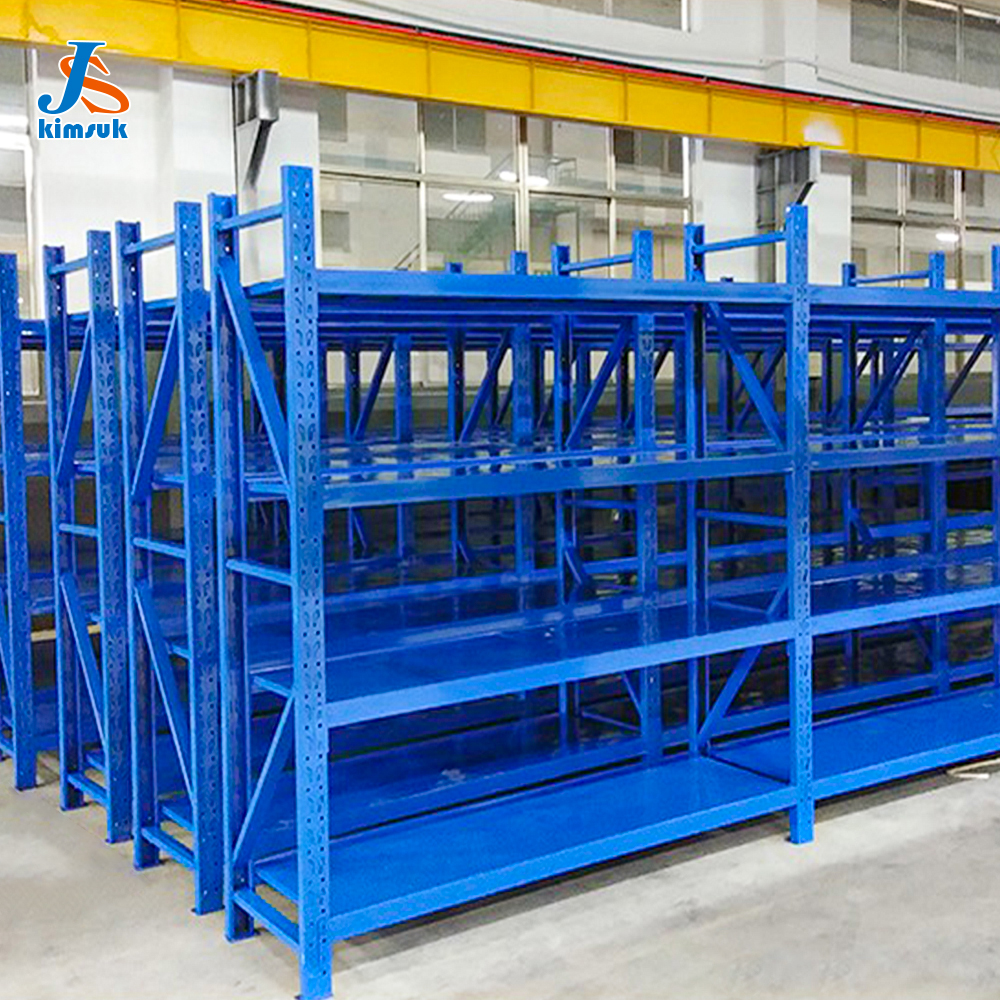 Boltless Adjustable Heavy Duty Load-Bearing 500kg/Layer Steel Racks Warehouse Industrial Stack Storage Racking Shelving System