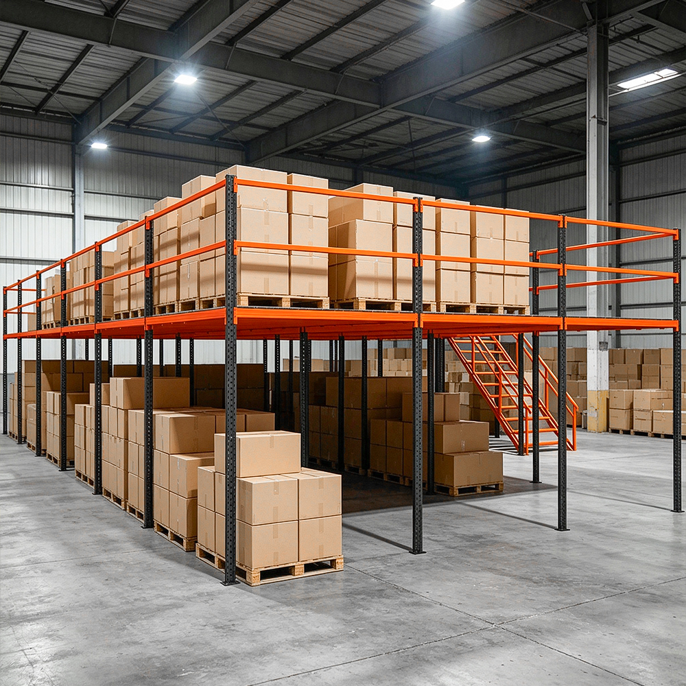 Distribution Center Steel Mezzanine Loft Racking Multi-level Warehouse Storage Platform Rack