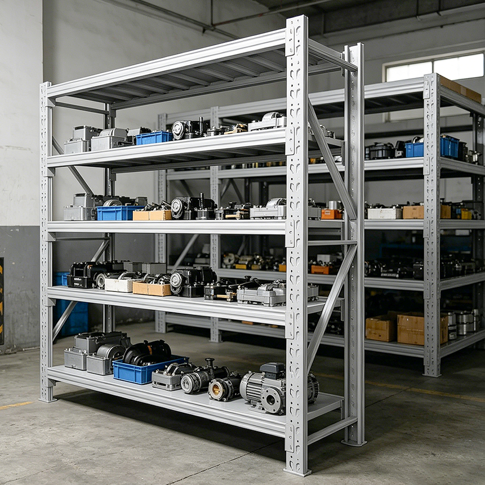 Heavy Duty Metal Garage Shelf Adjustable Steel Storage Rack 500kg Capacity per Tier Boltless Shelving Unit for Household
